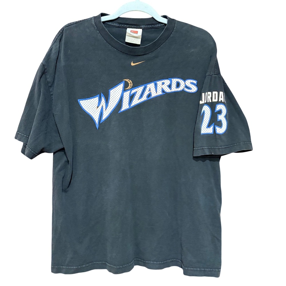 Vintage 2001 Nike Center Swoosh Michael Jordan Washington Wizards T Shirt Large